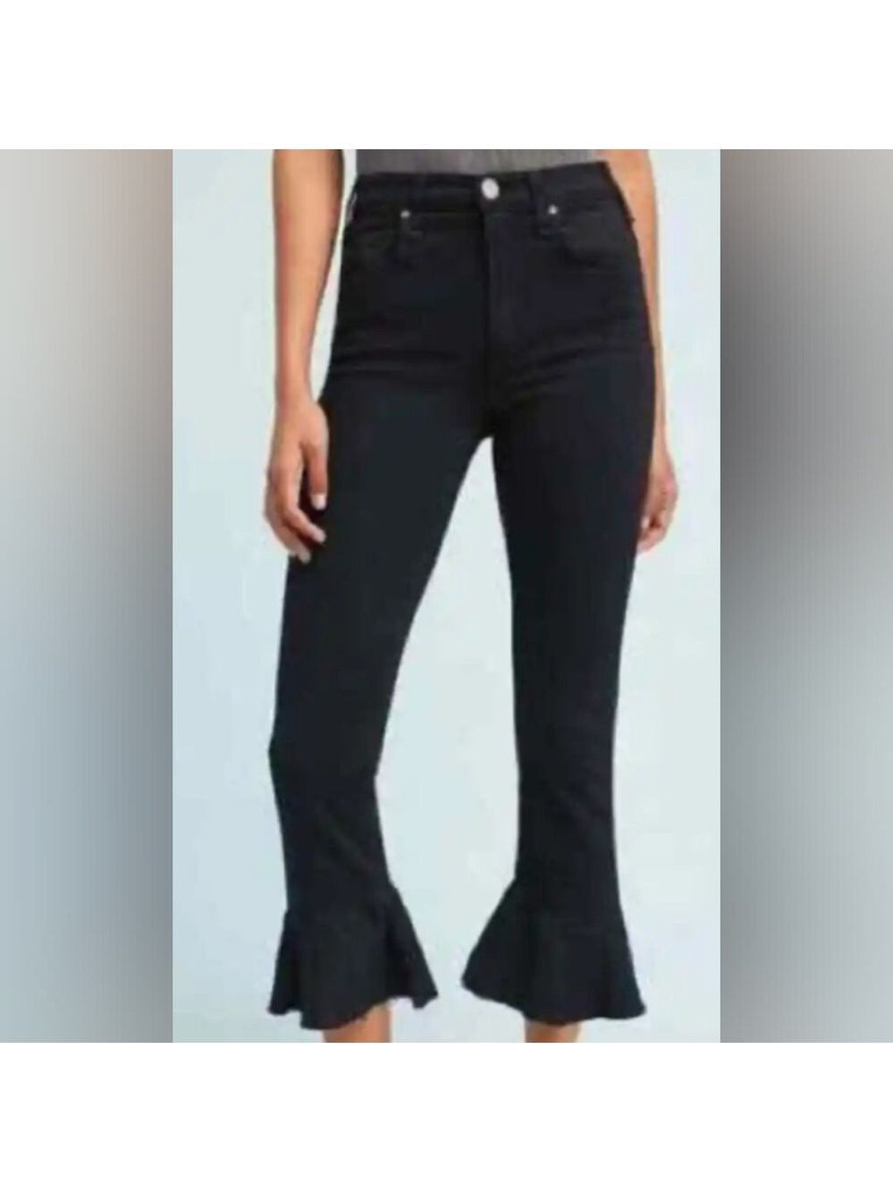 McGuire x Anthropologie Bohemian flare black jeans size 30